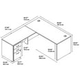 thumbnail image 6 of Series C 66W L Shaped Desk with Drawers in Hansen Cherry - Engineered Wood, 6 of 7