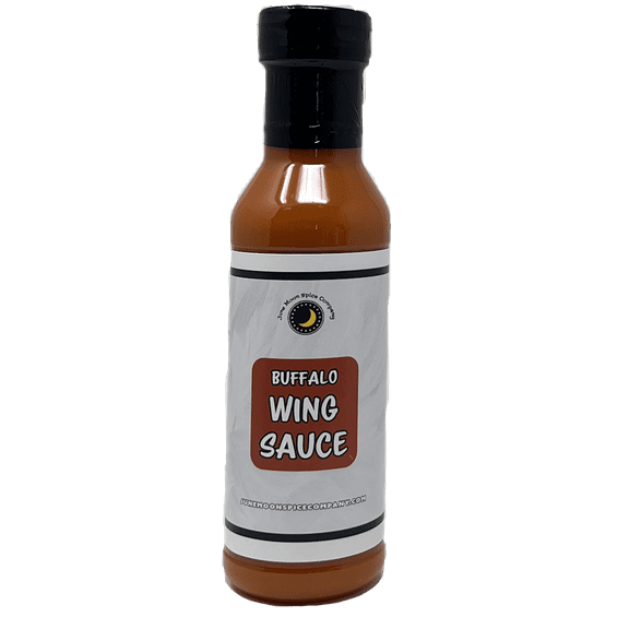 Buffalo Wing Sauce | Premium | Crafted in Small Batches by June Moon Spice Company | 12 fl. oz. Flavor Lock Bottle