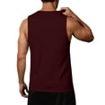 thumbnail image 3 of OIOLOYJM Mens Tank Tops Summer Tropical Hawaiian Beach Palm Tree Sleeveless Shirts Cotton Muscle Workout Tank Tops Wine 5XL, 3 of 4