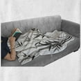 thumbnail image 6 of Bamboo Print Soft Flannel Fleece Blanket, Traditional Bamboo Leaves Meaning Wisdom Growth Renewal Unleash Your Power Art, Cozy Plush for Indoor and Outdoor Use, 50" x 70", Grey White, by Ambesonne, 6 of 6