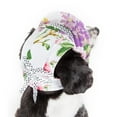 thumbnail image 3 of Pet Life ® 'Botanic Bark' Floral UV Protectant Adjustable Fashion Canopy Brimmed Dog Hat Cap, 3 of 4