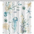 thumbnail image 4 of Jellyfish Shower Curtain for Kids Bathroom Underwater World Sea Life Marine Themed Shower Curtain Waterproof Durable Fabric Artistic Home Decor Shower Curtain with Hooks, 72x84 Inch, 4 of 6