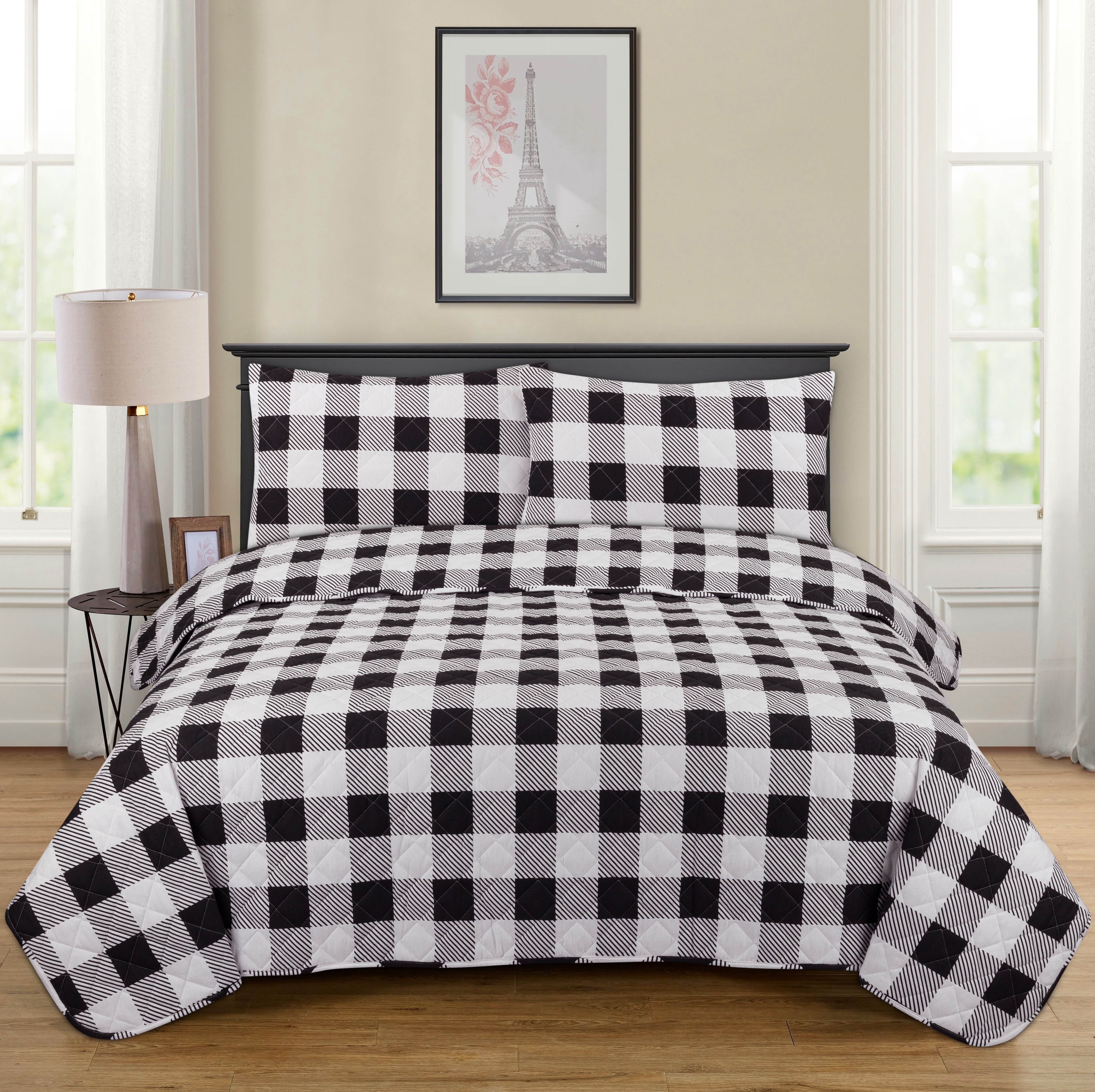 Mainstays Large Buffalo Plaid Flannel 2 Piece Twintwin Xl Quilt Set