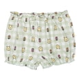 thumbnail image 3 of Disney Winnie the Pooh Piglet Bodysuit, French Terry Bubble Shorts and Headband 3 Piece Outfit Set Gingham Newborn to Infant, 3 of 5