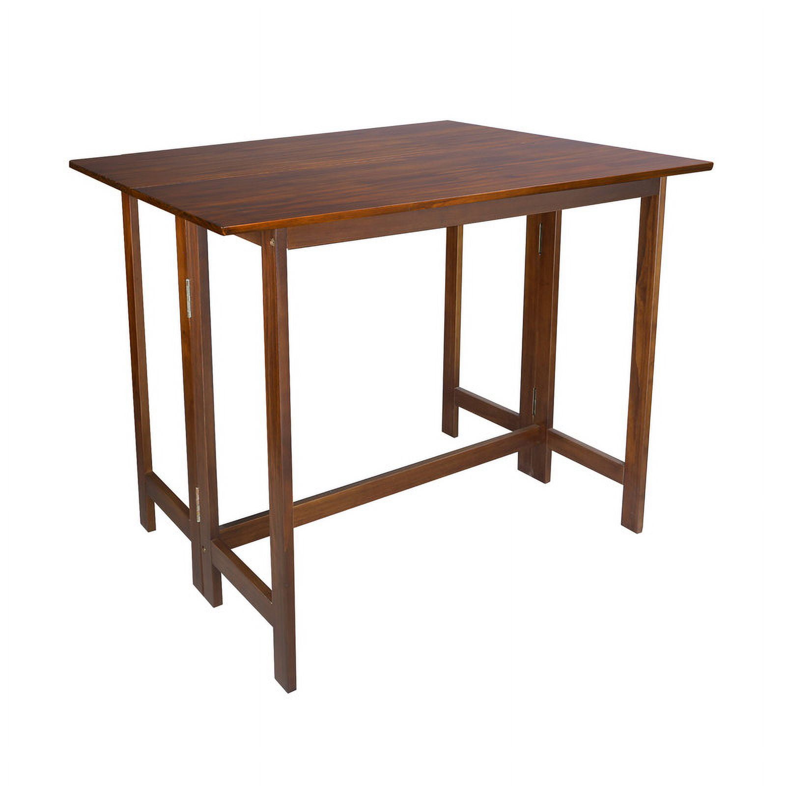 Casual Home 28 Inches Folding Dining Table, Warm Brown