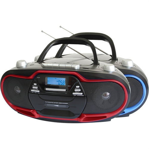 Supersonic Portable MP3/CD Player With USB/AUX Inputs, Cassette