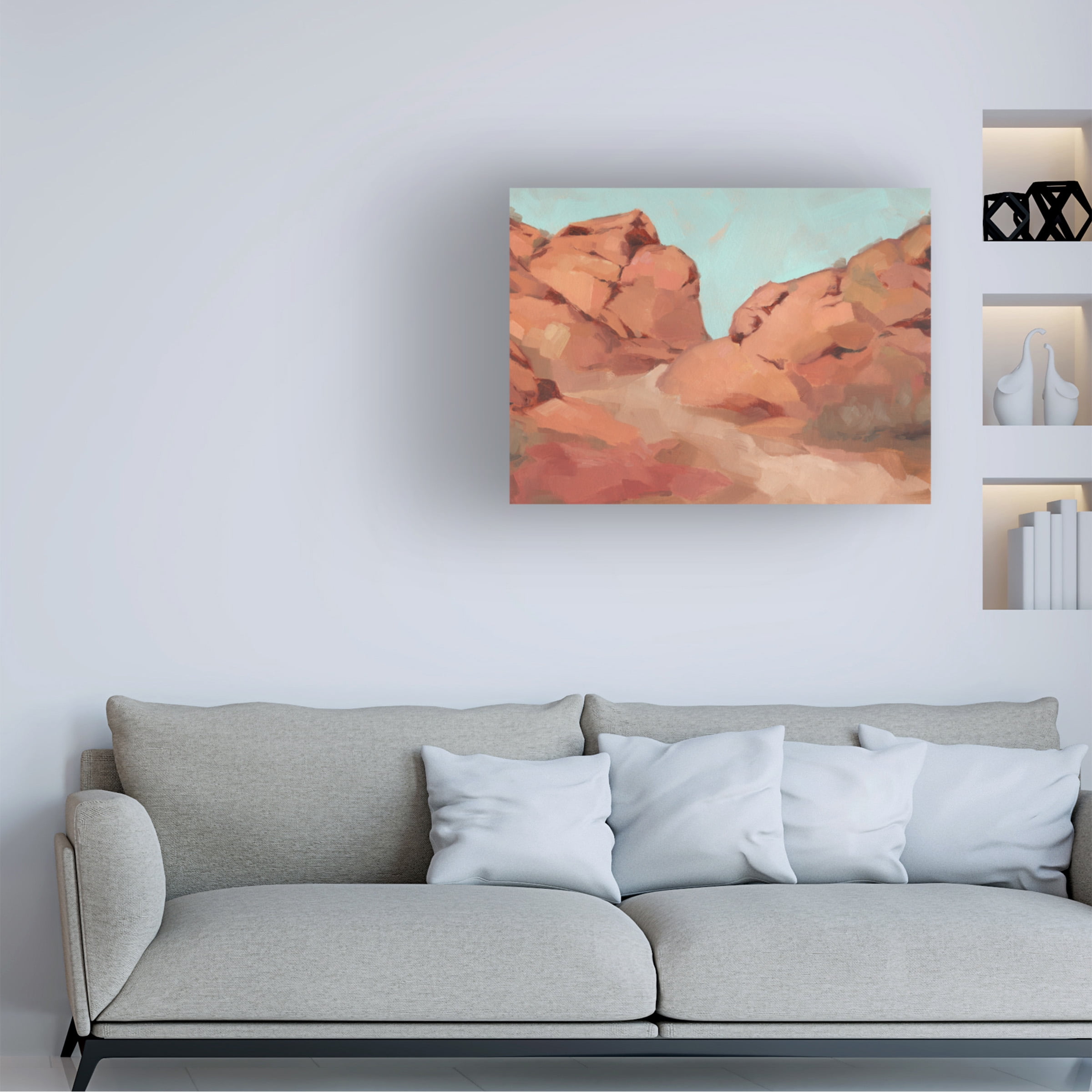 Jacob Green 'Red Rocks View I' Canvas Art