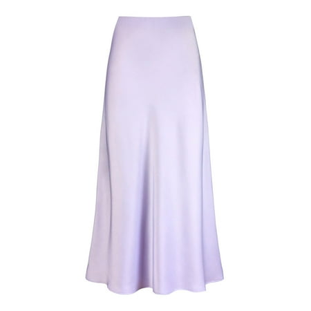 Womens High Waist Skirt Lingerie Skirt Solid Satin Dress Zipper Mobile Home Skirting Elegant Skirt Linen Skirt Sink Skirt Rip Skirt