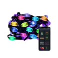 thumbnail image 2 of Décorations de Noël Extérieures Rideaux Lumineux LED Bluetooth, 33 Pieds USB DIY avec Télécommande et Contrôle par Application, Synchronisation Musicale, 8 Modes, Multicolore et Blanc Chaud pour Chambre, Décoration Extérieure de Noël, 2 of 8