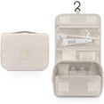 thumbnail image 2 of Bolsa de aseo para colgar-Organizador de viaje de maquillaje cosmético grande para hombres y mujeres con gancho resistente Afortunado Sencillez, 2 of 3