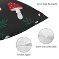 thumbnail image 3 of Pofeuu Amanita Mushroom Print Double-sided plush pillowcase Square Throw Pillow Covers Pillows Cover for Living Room Bedroom Sofa Couch Cushion Cover（No pillow core）-12"x12", 3 of 7