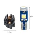 thumbnail image 6 of AQGT 10Pcs T5 Car Dashboard Light Lamp Holder Super Bright 3030-3SMD Chip Twist Lock Socket Auto Instrument Panel Light Bulbs Gauge LED Indicator Kit, 6 of 7