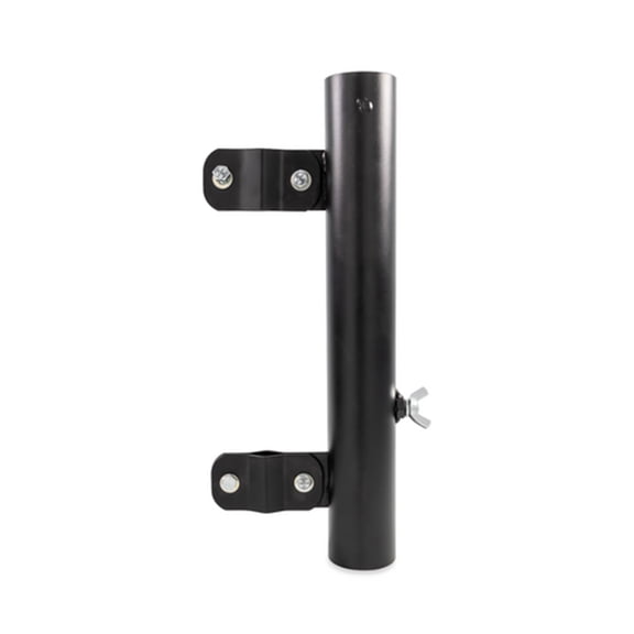Camco Camper/RV Ladder Mounted Flagpole Holder | Crafted of Strong Powder-Coated Steel & Supports Flagpoles Up to a 1-9/16" Diameter | Compatible with most RV Ladder Rails (51612)