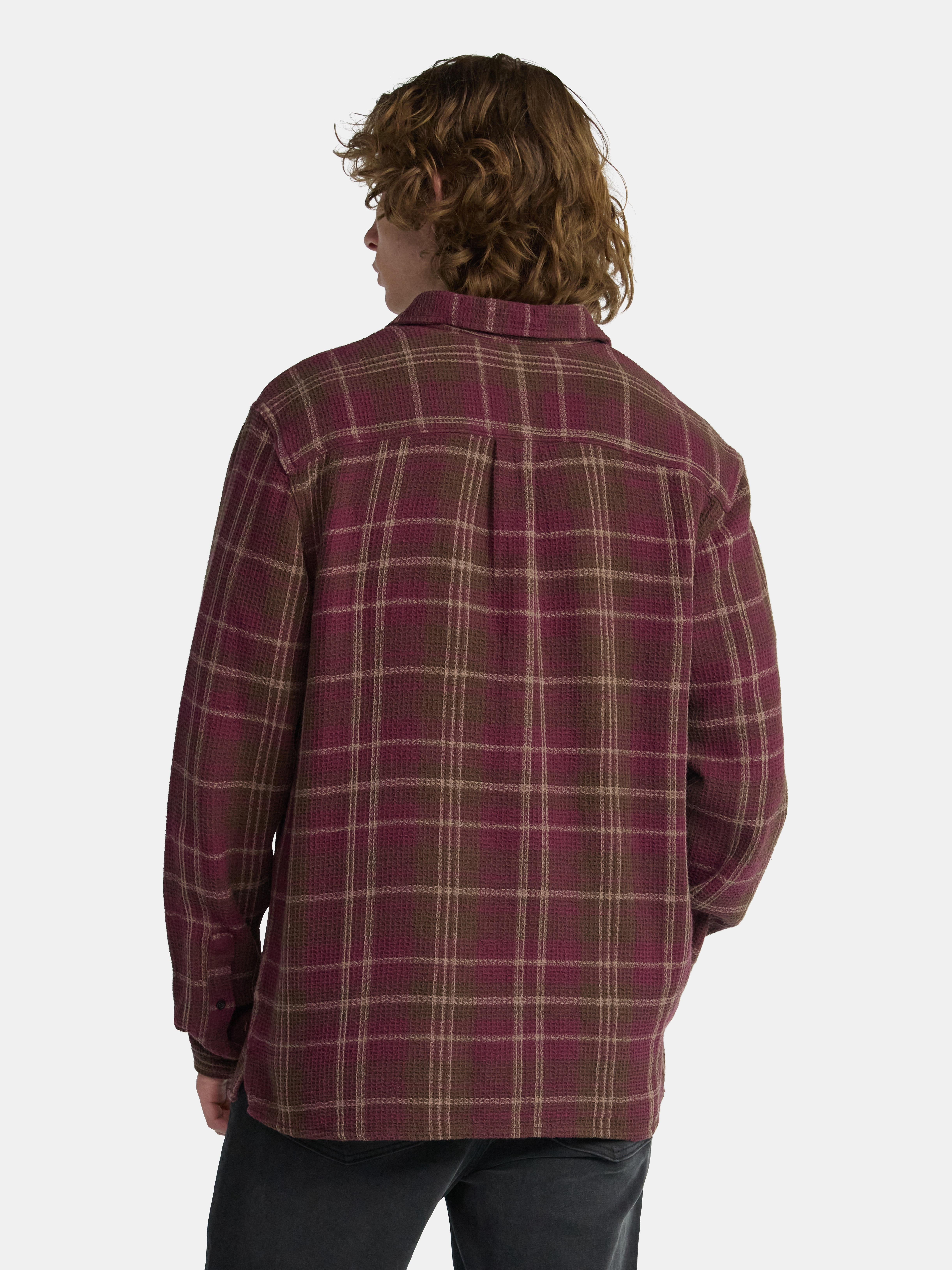 No Boundaries Men's & Big Men's Long Sleeve Textured Shirt , Sizes XS-5XL