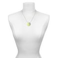 thumbnail image 3 of Delight Jewelry Acrylic 1" Disc Lime Green Imitation Pearl Best Mom Ever Charm Necklace, 3 of 4