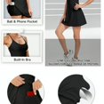 thumbnail image 2 of YUEVORA Dress for Women, Athletic Tennis Dress with Built-in Bra & Shorts, 2 in 1 Removable Padded with Pockets Quick Dry Summer Golf Workout Sports Dresses, 2 of 3