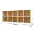 thumbnail image 5 of 10 Cube Solid Wood Shelves, Wooden Shelf Bookcase,  Floor Standing Bookshelf 150*30*60cm Used In Living Rooms, Bedrooms, Kitchens, 5 of 16