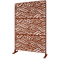 thumbnail image 5 of Tcbosik 76"H x 48"W Metal Privacy Screen, Indoor & Outdoor Freestanding Decorative Privacy Fence for Patio, Lawn, Deck, Rust Red, 5 of 8