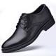 thumbnail image 1 of Zapatos de cuero para hombres Zapatos de vestir de negocios Zapatos de punta para hombres jóvenes, 1 of 3