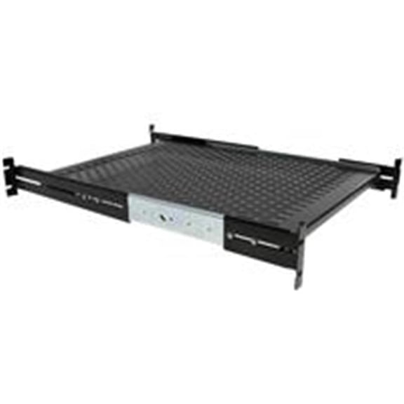 StarTech.com UNISLDSHF19 19 in. Vented Adjustable Depth Sliding Cabinet Shelf