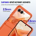 thumbnail image 6 of Vizvera for Motorola Razr 2024/2025/2026 Phone Case,With Hinge Protection,Screen Protector,Slim Full-Body Rugged Anti-Scratch Shockproof Case-Orange, 6 of 9