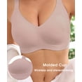 thumbnail image 4 of MINTREUS Bras for Women Supportive Wireless Push Up Bras Comfort No Underwire Full Coverage Seamless, 4 of 8