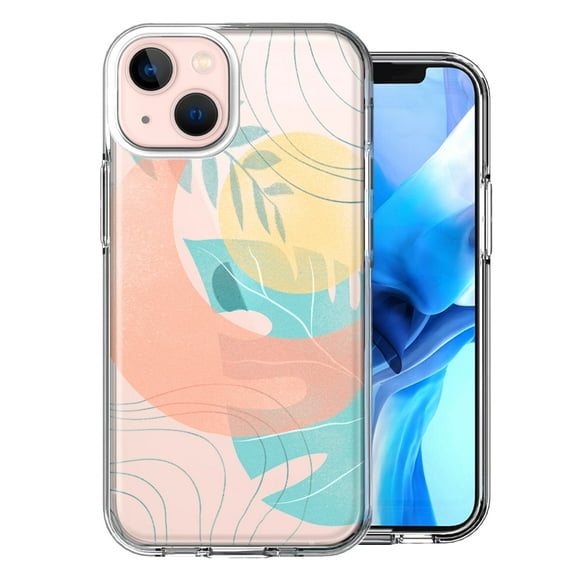 MUNDAZE For Apple iPhone 13 Tropical Sun Moon Design Double Layer Phone Case Cover