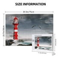 thumbnail image 4 of Sikiie 3d Lighthouse in the Surf Puzzle, Jigsaw Puzzles, Jigsaw Puzzles 1000 Pieces, Custom Jigsaw Puzzle for Adults (29.5×19.7in, Horizontal), 4 of 9