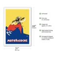 thumbnail image 2 of Motosacoche 346cc Swiss Motorbike - Vintage Motorcycle Poster by Marcello Nizzoli c.1927 - Fine Art Rolled Canvas Print 27in x 40in, 2 of 4