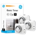 thumbnail image 1 of Timer GE 24 horas Indoor Basic, 1 enchufe polarizado, paquete de 3, 1 of 8