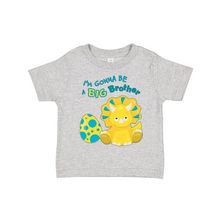 

Inktastic I m Gonna Be a Brother-dino Gift Toddler Boy Girl T-Shirt