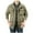 Khaki, variant on Wyobmus Men's Functional Hooded Jacket Causal Outdoor Jacket Loose Coat With Multiple Pockets Olive Green
