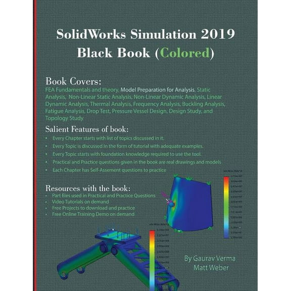 SolidWorks Simulation 2019 Black Book (Colored), (Paperback)