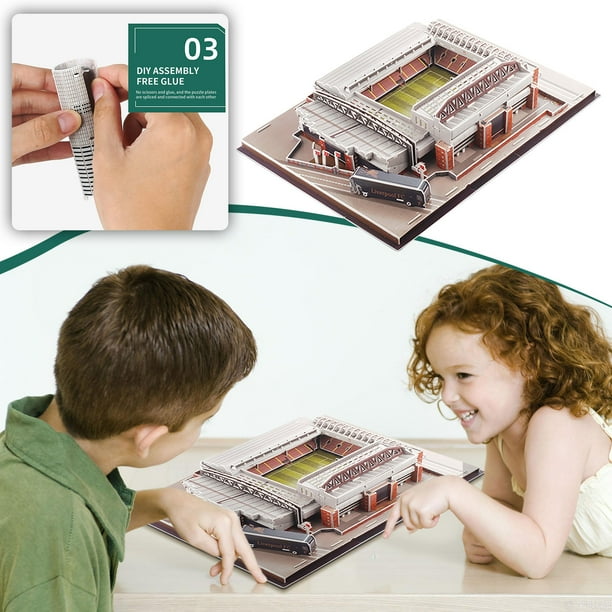 Herrnalise 3D Puzzle Soccer Club Venues DIY Model Puzzle Toy Paper