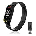thumbnail image 1 of Replacement Wristbands Compatible For  Band 7 Metal Straps Waterproof Stainless Steel Straps Easy To Install With Tool, 1 of 8
