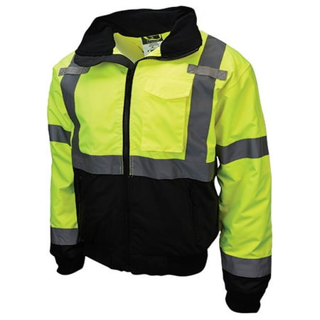 

Radians Class 3 Two-In-One High Visibility Bomber Safety Jacket X-Large Hi-Vis Green/Black (1 Unit)