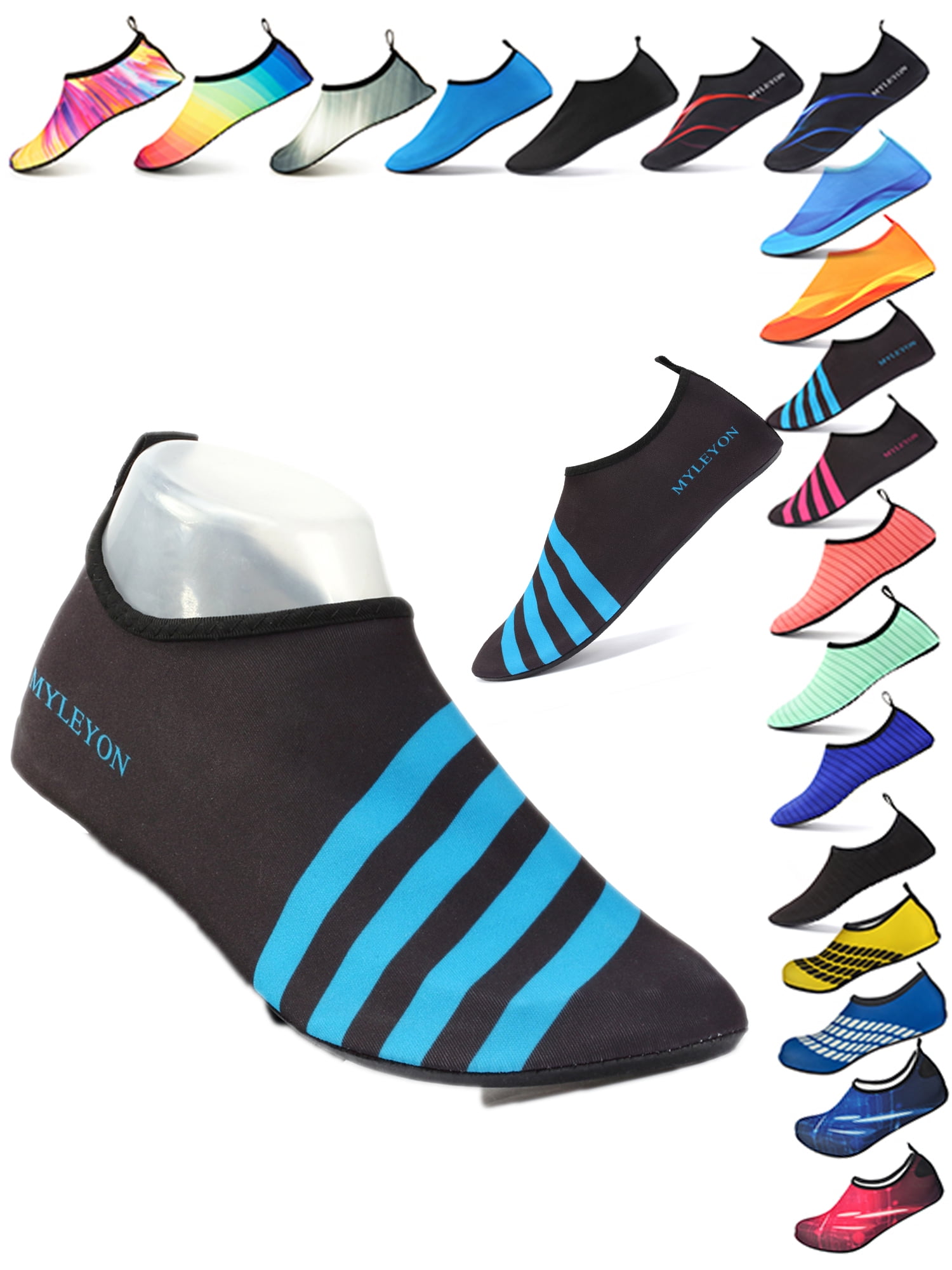 SAYFUT Water Shoes Beach Shoes for Men Women Barefoot QuickDry Aqua