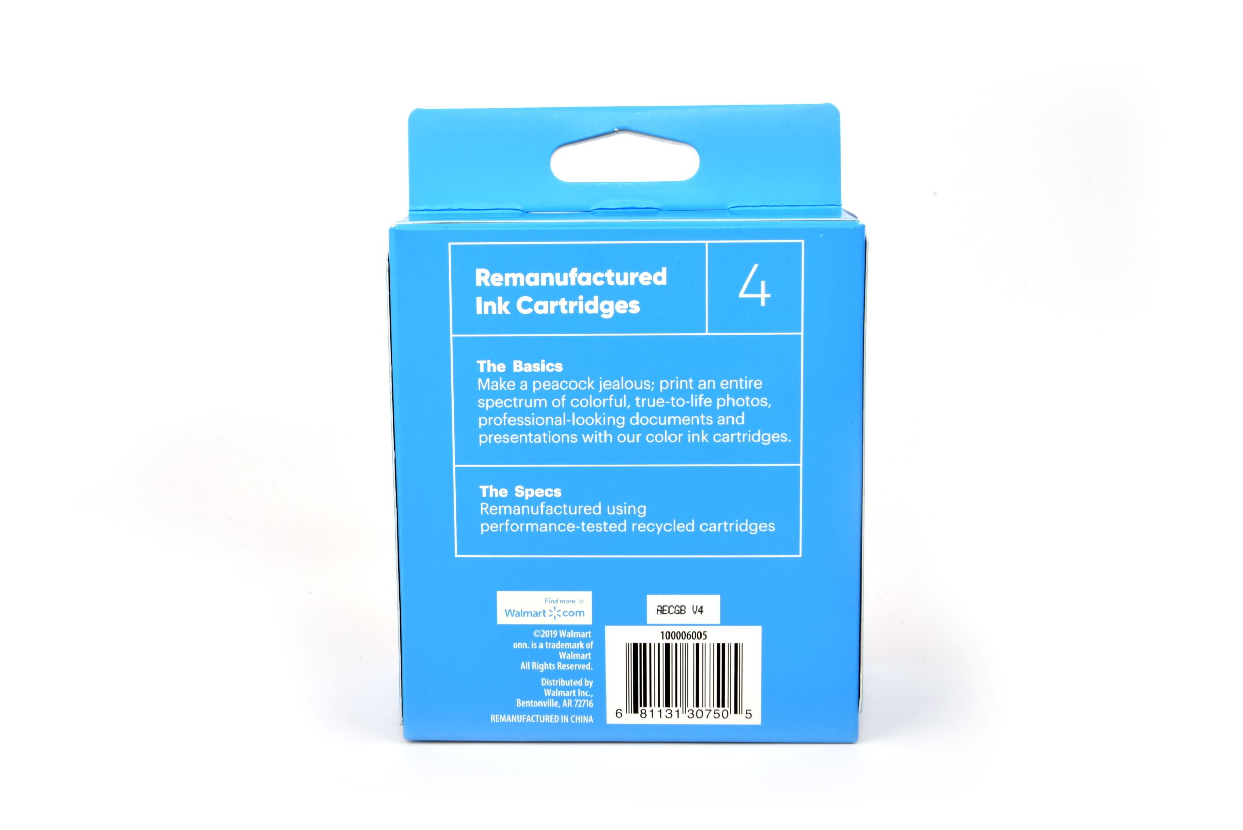 onn. Remanufactured HP 950XL Black and 951XL Color Ink Cartridges, 4 Pack