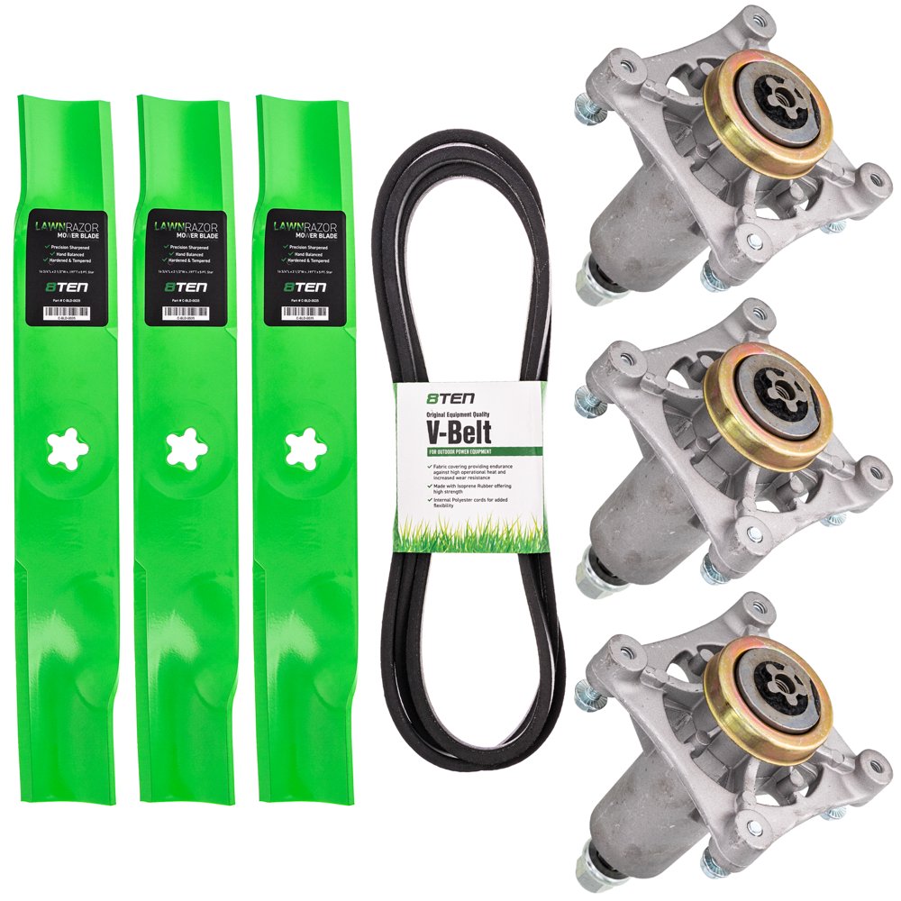 8TEN Blade Spindle Belt Kit for AYP Husqvarna 48 inch YTH 2448