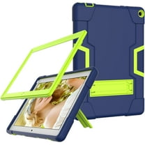 SOATUTO for Walmart Onn 10.1 Pro Case , Drop-Proof Shock-Resistant Rugged Hybrid Kids Friendly Protective Cover Built-in Kickstand for Onn 10.1 inch Pro 100003562 2020 Released - Navy Green