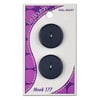 Le Bouton Two Hole Navy Buttons, 2 Count