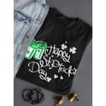 thumbnail image 3 of Cursive Happy St Patricks Day T-Shirt Women -Image by Shutterstock, Female XX-Large, 3 of 4