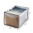 thumbnail image 1 of Compartment Storage Box Closet Clothes Drawer Mesh Separation Box Stacking grey, 1 of 9