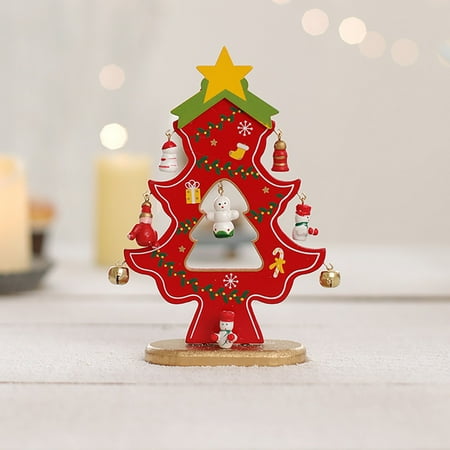 

Christmas Tree DIY Mini Christmas Tree Desktop Wooden Christmas Tree Decoration Christmas Children Decoration Christmas Daughter Ornament Christmas Bulbs Decorations Big Ornament Matrix Ornament And