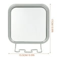 thumbnail image 2 of Gymnture Fogless Shower Mirror with Suction Cup & Hooks (Silver), 2 of 10