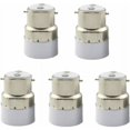thumbnail image 1 of Adaptadores de bombillas de 5 paquetes compatibles con el estándar E14, fácil de cambiar y conversor de casquillo B22 a E14, 1 of 4