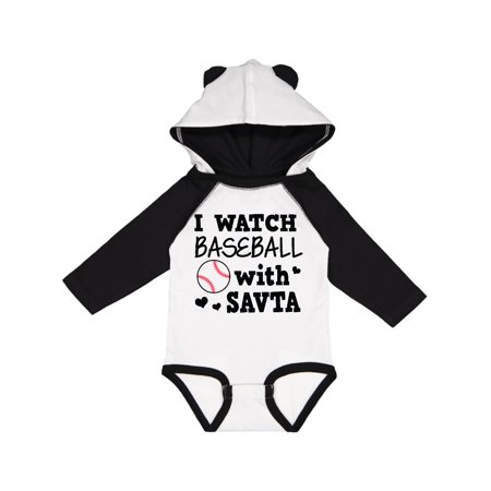 

Inktastic I Watch Baseball with My Savta Gift Baby Boy or Baby Girl Long Sleeve Bodysuit