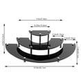 thumbnail image 4 of Bearachild Soporte de acrílico para cosméticos, estante de almacenamiento para postres, soporte transparente para juguetes de aperitivos, adorno para Decoración del hogar Negro Bearachild HA009231-02B, 4 of 6
