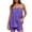Purple, variant on Enjoytime 2 Piece Sets for Women Sleeveless Camisole Shorts Matching Set Solid Color Travel Vacation Plus Size Outfits