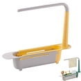 thumbnail image 1 of Adjustable Sink Caddy, 12.6 to 17.7 in Wide, Promotes Fast Drying for Sponges and Brushes, Organizes Cleaning Supplies by Your Kitchen Sink, 1 of 8
